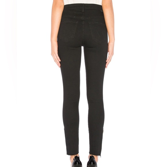 Mother Stunner Zip Ankle Step Fray in Not Guilty Black - Picture 4 of 7